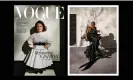  ?? Composite: Adama Jalloh/Condé ?? L-R: Sinéad Burke on the cover, and Aaron Rose Philip in the May 2023 edition of Vogue.