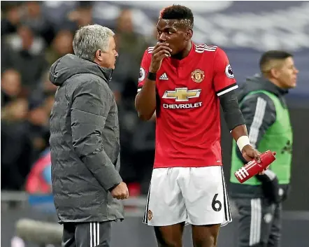  ?? GETTY IMAGES ?? Manchester United manager Jose Mourinho fell out with marquee signing Paul Pogba.