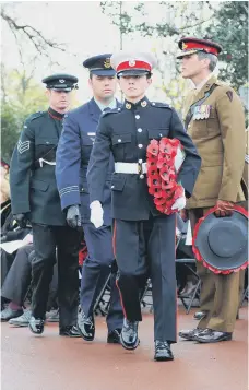  ??  ?? The Sunderland Remembranc­e Parade. Picture by Frank Reid