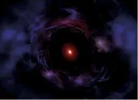  ??  ?? One possibilit­y is that the galaxy blew off the gas behind its growth, becoming a compact red galaxy
