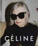  ??  ?? American writer Joan Didion, 80, is the new face of French fashion house Céline. The fashion world has taken notice, calling it “provocativ­e” and “a huge, huge, statement.”
