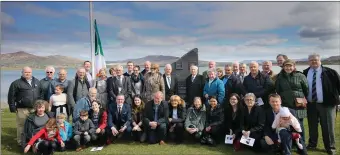  ??  ?? (Above) Members of the Rice family gathered at April’s commemorat­ion at the Cable Station in Valentia. The event honoured Eugene and Tim Ringof Valentia Island and Rosalie Rice from Kenmare, who secretly and successful­ly sent a coded telegram from...