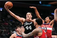  ?? (AP/Paul Sancya) ?? Croatian native Bojan Bogdanovic has been traded from Detroit to the New York Knicks, Bogdanovic was averaging 20.2 points per game this season with the Pistons, who have the NBA’s worst record at 7-43.