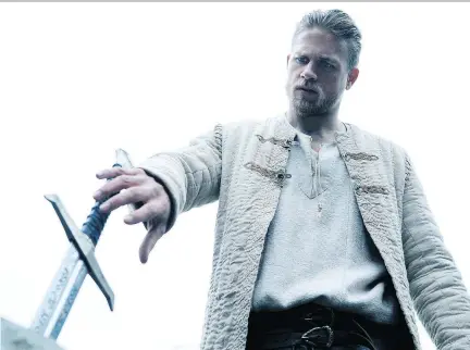  ?? WARNER BROS. ?? Charlie Hunnam wanted the lead role in King Arthur: Legend of the Sword so badly he paid for a flight to London to meet Guy Ritchie.