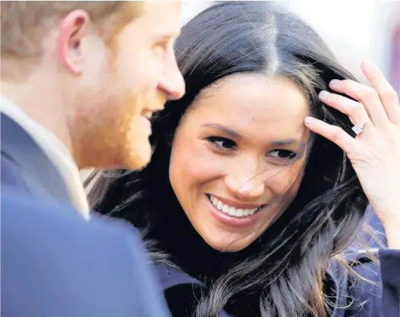  ??  ?? > Prince Harry and Meghan Markle will celebrate Wales’ heritage during a visit to Cardiff next Thursday