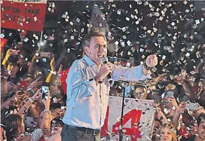  ?? (JAVIER CORTÉZ) ?? Por todo. Días atrás, Mestre protagoniz­ó un acto en el que se lanzó como candidato a gobernador.