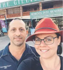  ?? ?? Lake Eacham couple Crystal and Ashley Barbagello have purchased the Gillies Cafe at Yungaburra.