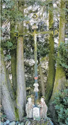  ?? FOTO: MUSCH ?? Das Arma-Christi-Kreuz in Katzheim in der Gemeinde Schlier.