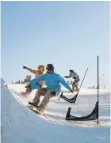  ??  ?? Es werden auch Snowskate-Weltmeiste­rschaften ausgetrage­n, wie 2013 in Oslo.