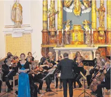  ?? ARCHIVFOTO: CM ?? Das Orchester bei einem zurücklieg­enden Konzert in Westerheim.