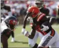  ?? MARK LOMOGLIO — THE ASSOCIATED PRESS ?? Browns receiver Antonio Callaway carries during the second half against the Buccaneers on Oct. 21 in Tampa, Fla.