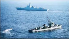  ?? STRINGER/AFP ?? China’s South Sea Fleet take part in a drill in the Paracel Islands in the South China Sea last year.