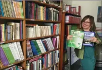  ?? HEATHER SHELTON — THE TIMES-STANDARD ?? Humboldt Literacy Project Executive Director Emma Breacain is pictured several years ago inside the Humboldt Literacy Project office in Eureka.