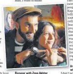  ??  ?? Ranveer with Zoyaoy Akhtar t