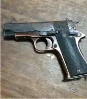  ??  ?? The pistol used in the robbery
