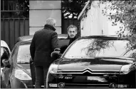  ?? BENOIT TESSIER / REUTERS ?? Former French president Nicolas Sarkozy enters his car as he leaves his house in Paris on Wednesday.