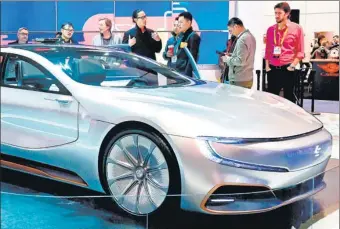  ?? AFP ?? LeEco's LeSee Pro concept car on display at the 2017 Consumer Electronic Show in Las Vegas, Nevada.