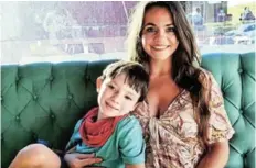  ??  ?? FEELING LOVED: Gonubie writer Megan Ross enjoys time with her son Oliver, 5.