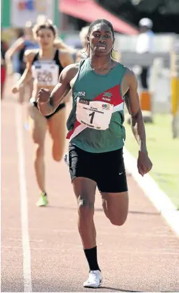  ?? / SIMPHIWE NKWALI ?? Caster Semenya has put her race schedule on hold until she finishes her university exams next week.