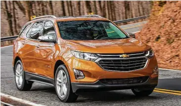  ?? Motor Matters photos ?? The all-new 2018 Chevrolet Equinox is a fresh and modern SUV sized and designed to meet the needs of the compact SUV customer. Its expressive exterior has an all-new, athletic look echoing the global Chevrolet design cues seen on vehicles such as the...