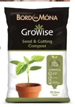  ??  ?? Growise Seed & Cutting Compost
£4 & £7
Peat, wood fibre and coir, 20L and 50L