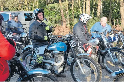  ?? ?? A pensive Mr Wright on his 1959 AJS 16MS.