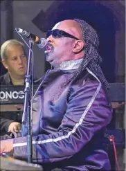  ??  ?? Classic songs from soul legend Stevie Wonder entertaine­d the St Mary’s Church audience