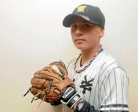  ?? PHOTO: KRIS DANDO ?? Ayden Hammond will be winging his way to the US in July to represent New Zealand at baseball.