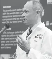  ?? DARREN BROWN FILES ?? CHEO’s Dr. David Stojdl will test a modified version of the Farmington virus in patients with glioblasto­ma.