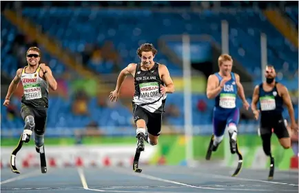  ?? GETTY IMAGES ?? Liam Malone won three medals, two of them gold, at the Paralympic Games.