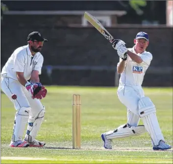  ?? Picture: John Westhrop FM4464947 Buy this picture from kentonline.co.uk ?? Gary Jackson bats for Kings Hill against Great Chart 2nds in Division 5 last Sunday