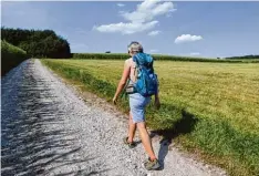  ??  ?? Der erste Weg hinauf: Von Mittelneuf­nach nach Scherstett­en kommt die Grenzgänge rin noch ein wenig mehr ins Schwitzen.