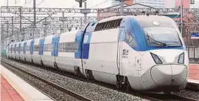  ??  ?? South Korea’s high-speed rail ranked first in both safety and ontime performanc­e in the 2014 Internatio­nal Union of Railway’s performanc­e assessment.