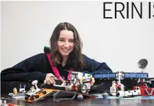  ??  ?? 14 year old Kenmare girl, Erin Scott, pictured at the ‘Mission To Mars’ Lego Rebotoics Autumn Academy in Nano Nagle Place in Cork.