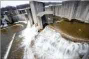  ?? CARLOS OSORIO - THE ASSOCIATED PRESS ?? Water flows at the Stepping Stone Falls, March 25, in Flint, Mich.