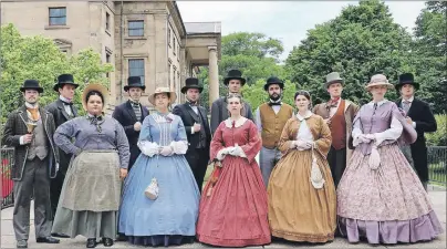  ?? SUBMITTED PHOTO/MARSHA GALLANT ?? The Confederat­ion Players troupe, sponsored by CN, a heritage program at Confederat­ion Centre, will spend the next week in Montreal and Ottawa as part of Canada 150 celebratio­ns.