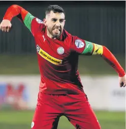  ??  ?? Wanted man: Joe Gormley is on Glentoran’s wishlist