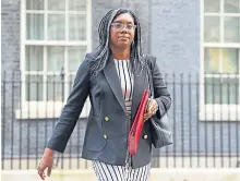  ?? ?? Trade Secretary Kemi Badenoch signed landmark deal.