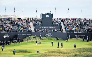  ??  ?? Reducing waste: Royal Portrush claims to have put on the greenest Open Championsh­ip