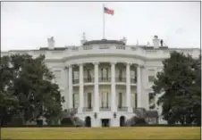  ?? PABLO MARTINEZ MONSIVAIS — THE ASSOCIATED PRESS ?? In this photo taken the White House in Washington seen from the South Lawn. The White House won’t make public the logs of visitors to the White House complex, breaking with the practice of President Donald Trump’s predecesso­r.