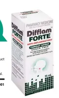  ??  ?? Get the Difflam Forte Anti-Inflammato­ry Throat Spray (15ml) at clinics and pharmacies islandwide.