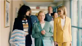  ??  ?? From left: Eiza Gonzalez, Dianne Wiest and Rosamund Pike in a scene from “I Care A Lot”