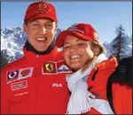  ??  ?? Schumacher with wife Corinna in 2003