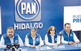  ?? WENDY LAZCANO ?? La presidenta estatal del partido respaldó a los aspirantes