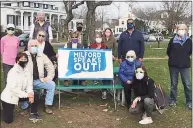  ?? Contribute­d photo ?? Some members of Milford Speaks Out. Far left, Jeanne Cervin, far right, Laura Fucci.