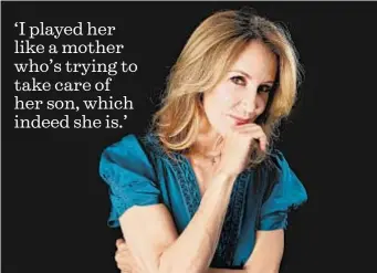  ?? Photog raphs by Kirk McKoy
Los Angeles Times ?? ‘I played her like a mother who’s trying to take care of her son, which indeed she is.’
FELICITY HUFFMAN’S “American Crime” mom has questionab­le views.