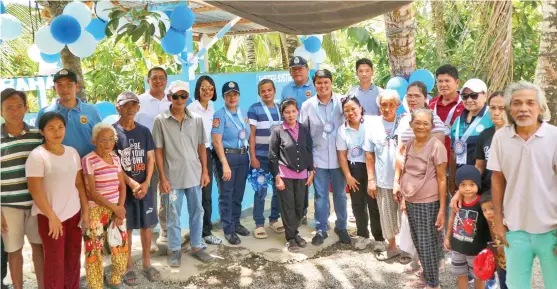  ?? ?? Representa­tives from the DCPO-RPSB, DCWD Community Relations and External Affairs, Apo Agua External Relations, Barangay Colosas Community Leaders, Ata-Manabo Community, and District 2 Councilor LJ Bonguyan marked the water supply project’s completion last March 07, 2024, at Purok 6, Barangay Colosas, Paquibato District