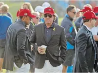  ?? MATT DUNHAM THE ASSOCIATED PRESS FILE PHOTO ?? Tiger Woods, left, and Phil Mickelson have never had much success at the Ryder Cup. For the first time since 1995 neither player will suit up for the U.S.