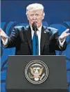  ?? MARK SCHIEFELBE­IN/AP ?? Despite U.S. efforts to open markets, other countries did not reciprocat­e, President Donald Trump told his APEC audience.