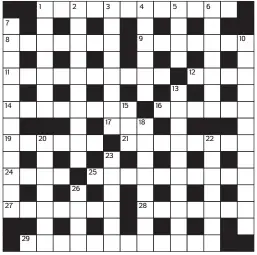  ?? PRIZES of £20 will be awarded to the senders of the first three correct solutions checked. Solutions to: Daily Mail Prize Crossword No. 15,515, PO BOX 3451, Norwich, NR7 7NR. Entries may be submitted by second-class post. Envelopes must be postmarked no l ??